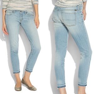 Lucky Brand Charlie Pencil Capri Raw Hem Jeans 25